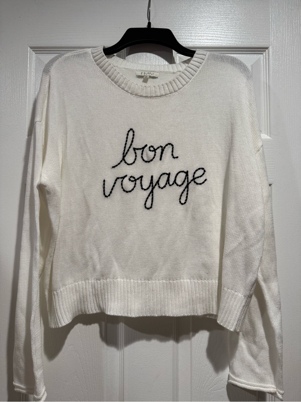 Z Supply Bon Voyage white Knit Sweater